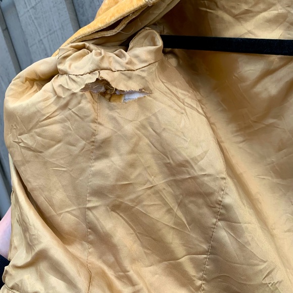 Mustard Velvet Jacket - Size S - Picture 3 of 3